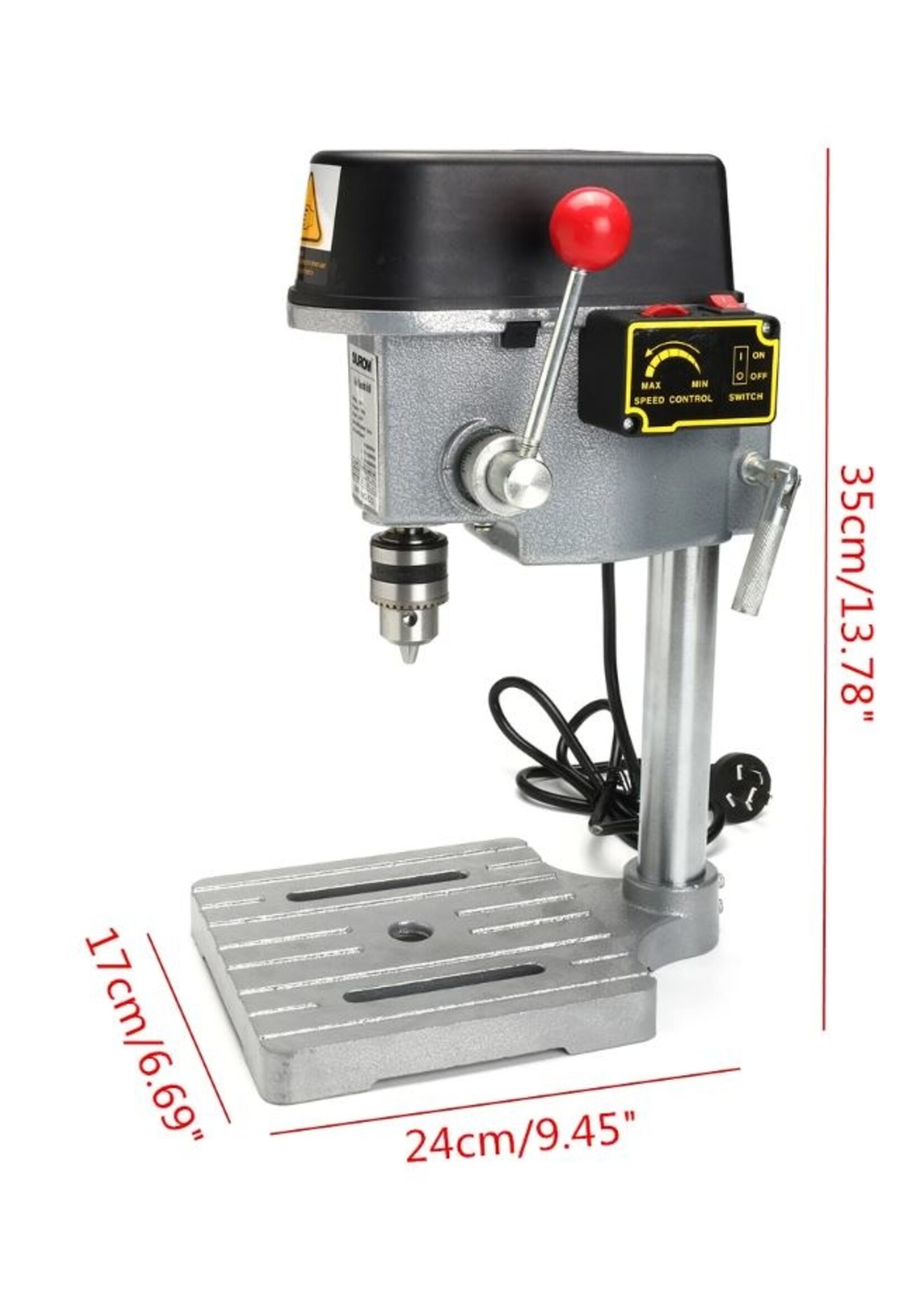 Variable-Speed Mini Benchtop Drill Press at