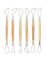 Clay loop tool set 20 cm - 6 pieces. - premium