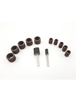 Mini sanding drum set - 12 pcs.