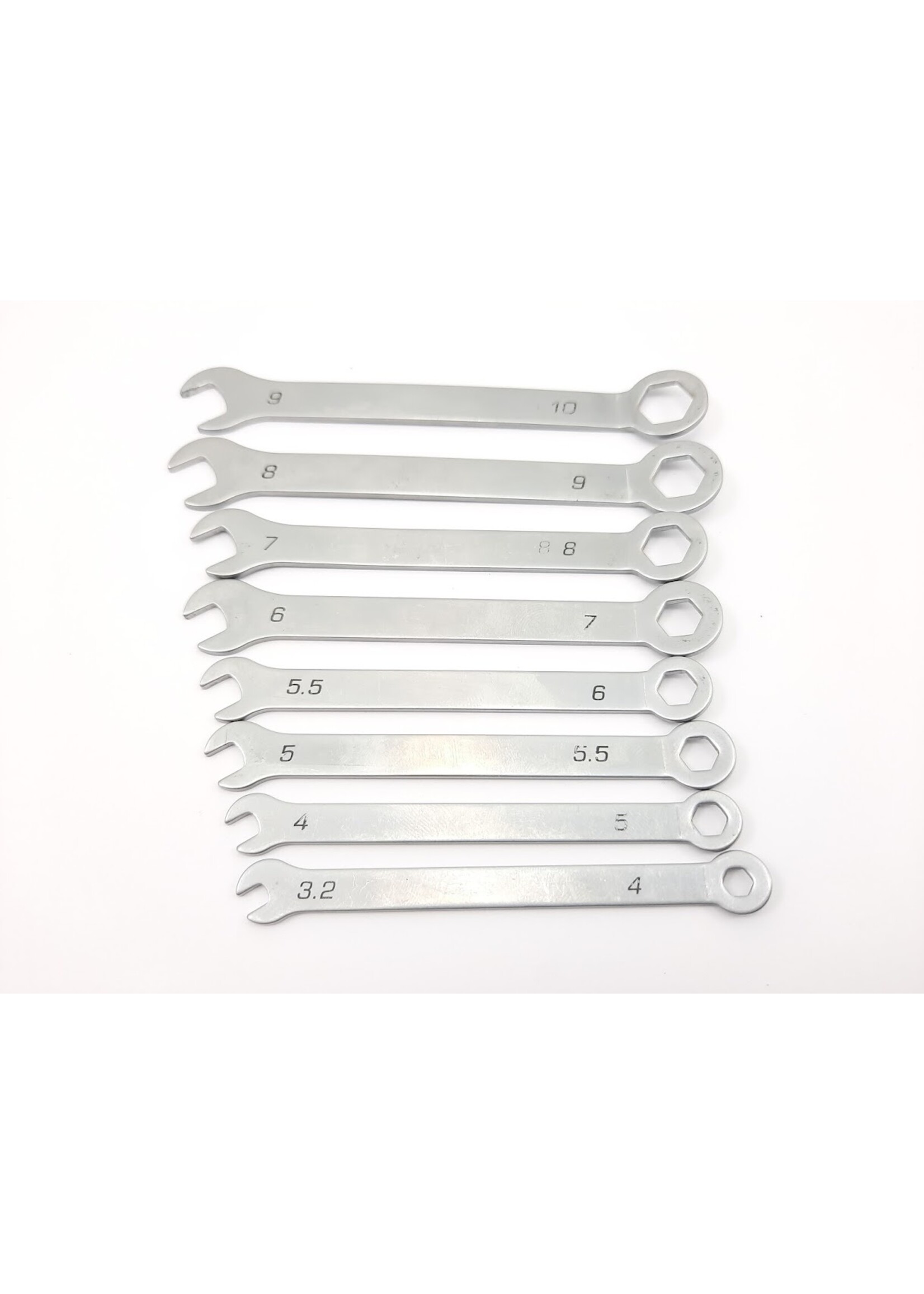 Mini open end- and ring spanner set