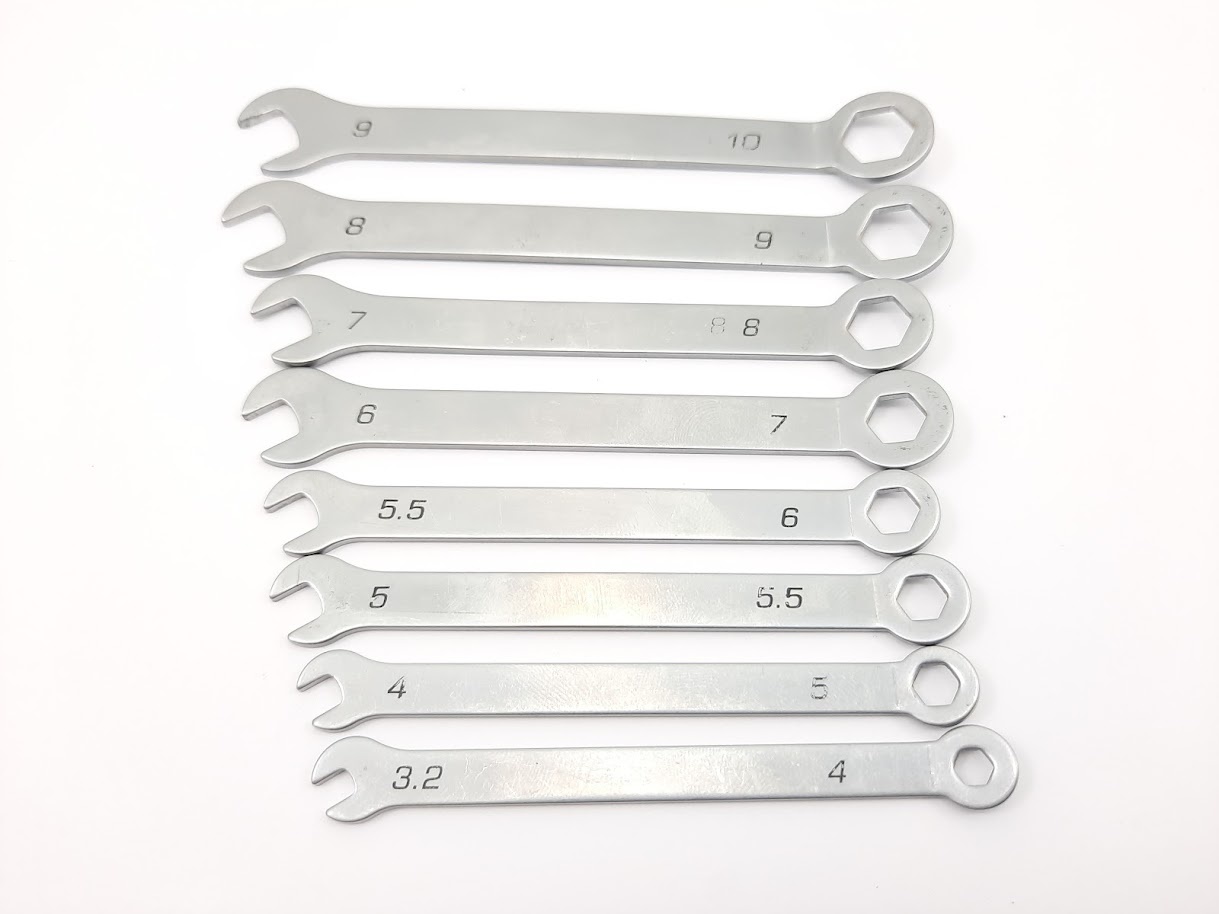 Mini open end- and ring spanner set - Mark's Miniatures