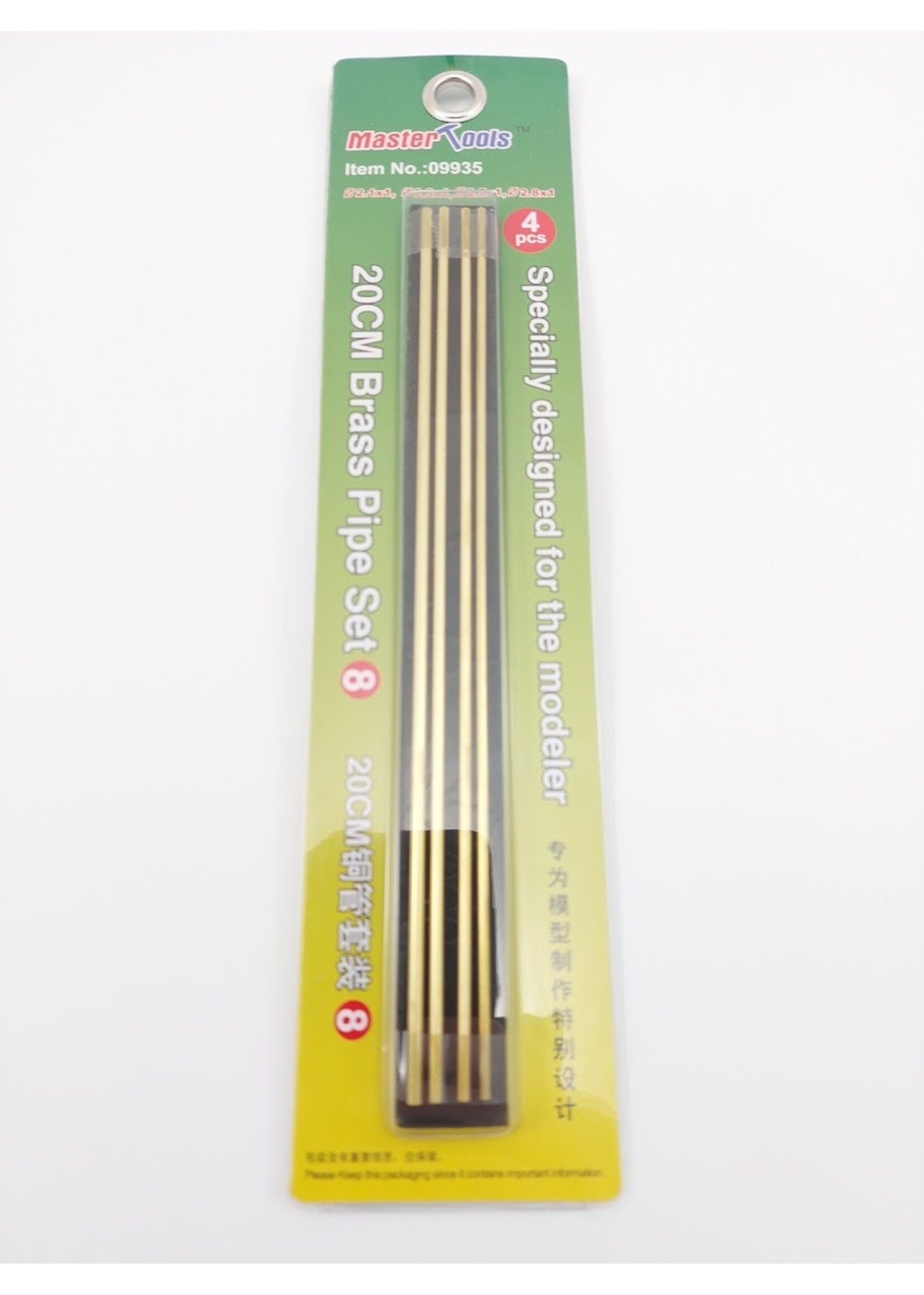 Brass tubes - Set 8 - 2.1mm/2.3mm/2.5mm/2.8mm