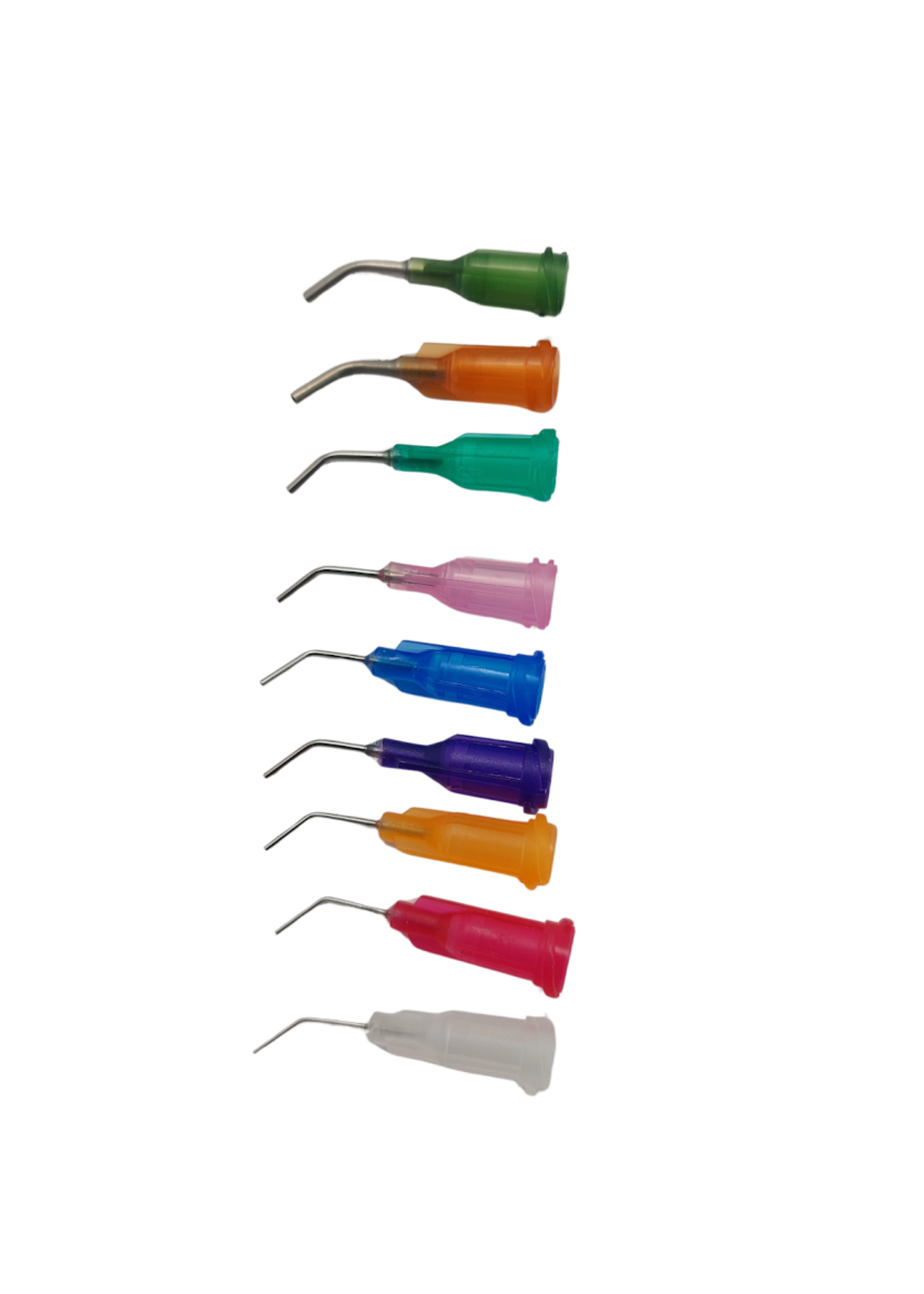 Lijm/vloeistof applicator met metalen buisje - gebogen