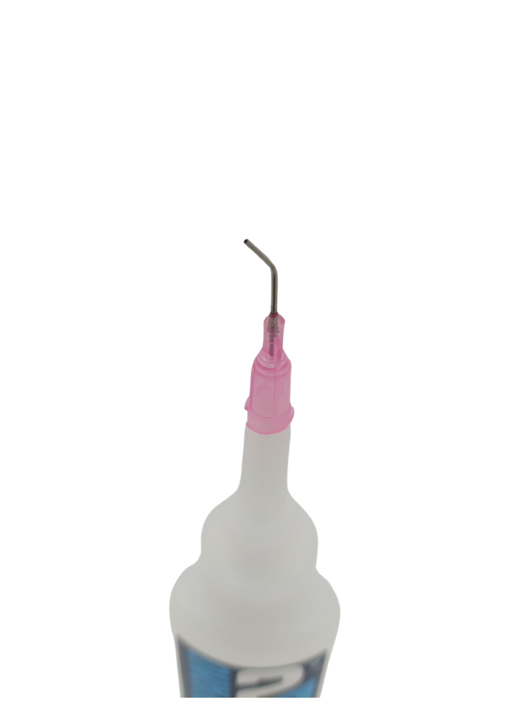 Lijm/vloeistof applicator met metalen buisje - gebogen