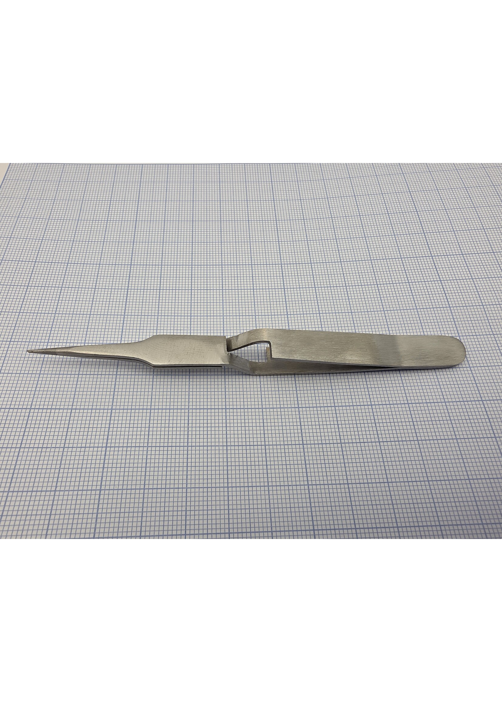 Cross Tweezer straight narrow Tips - Stainless Steel
