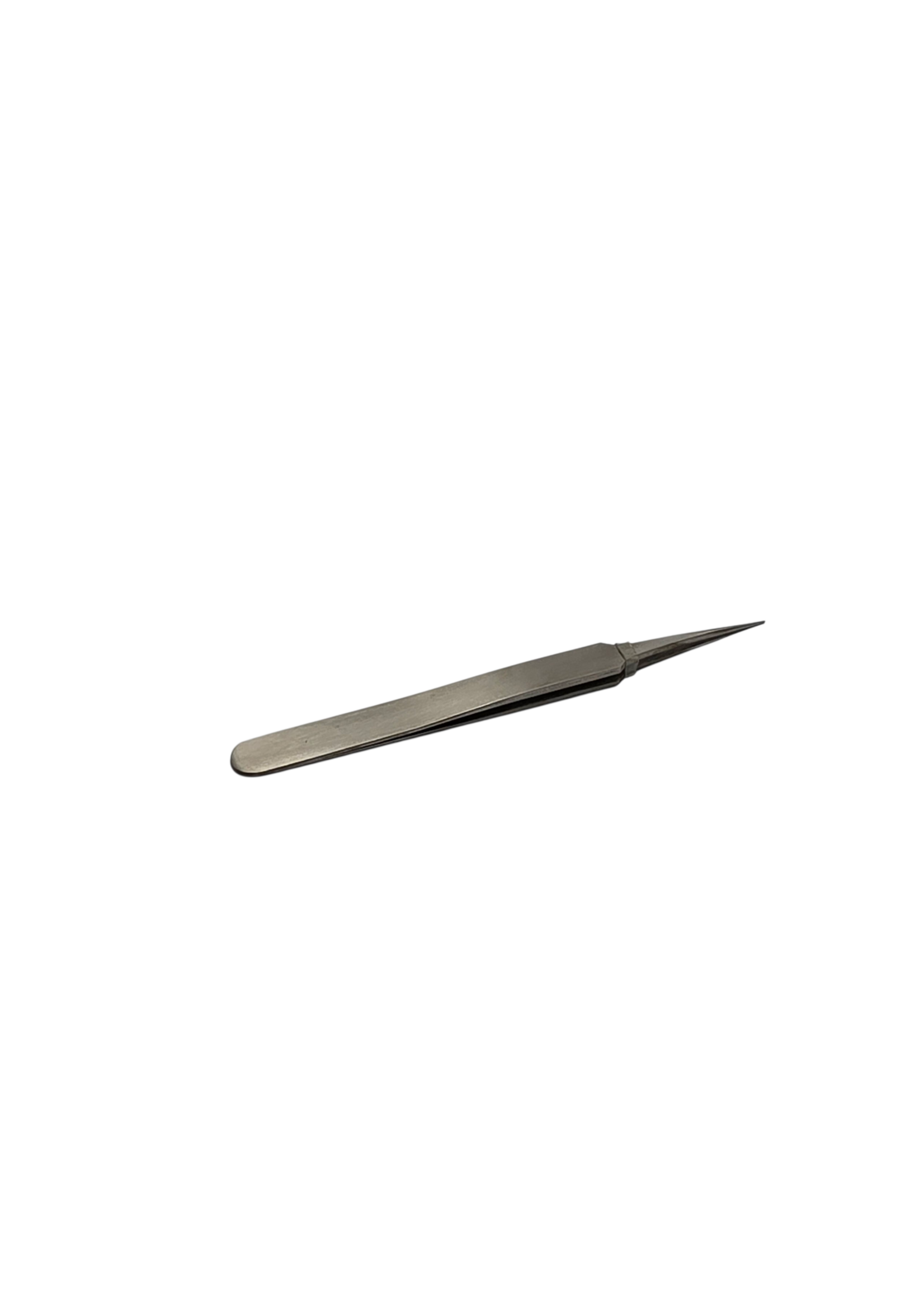 Pincet RVS antimagnetisch recht 120 mm met spitse gladde afgeronde punt