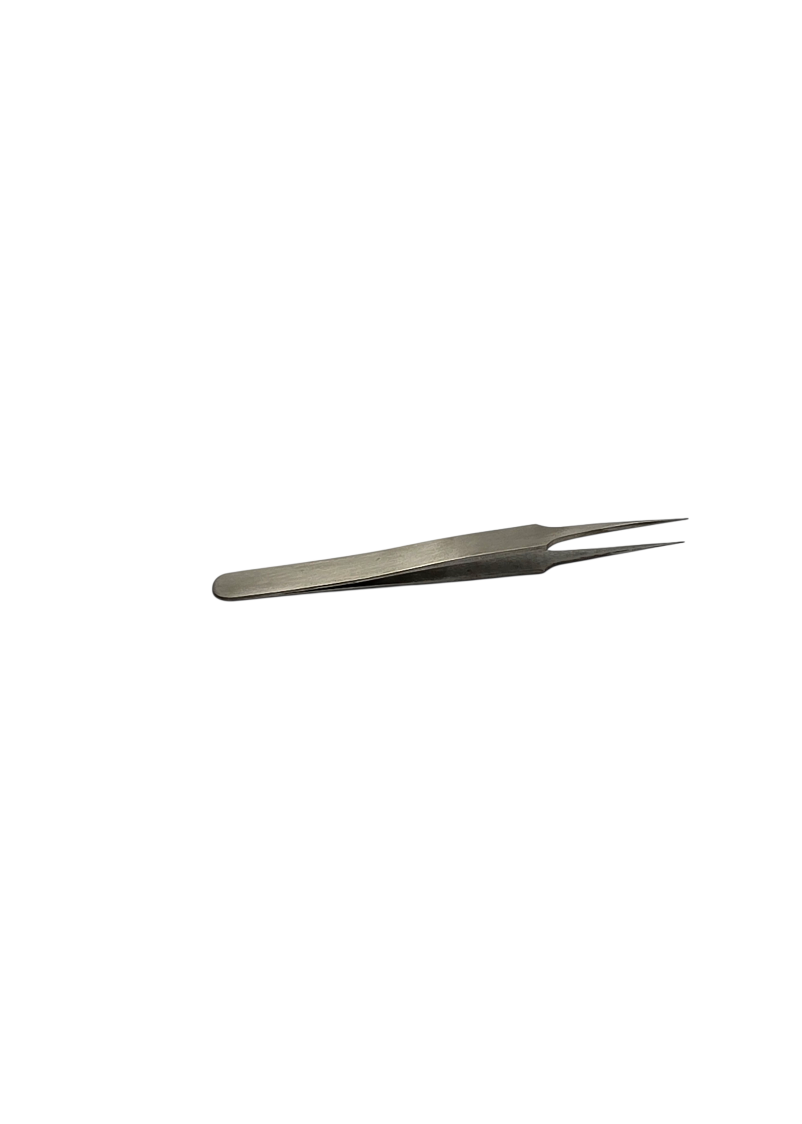 Pincet RVS antimagnetisch recht 120 mm met spitse gladde afgeronde punt