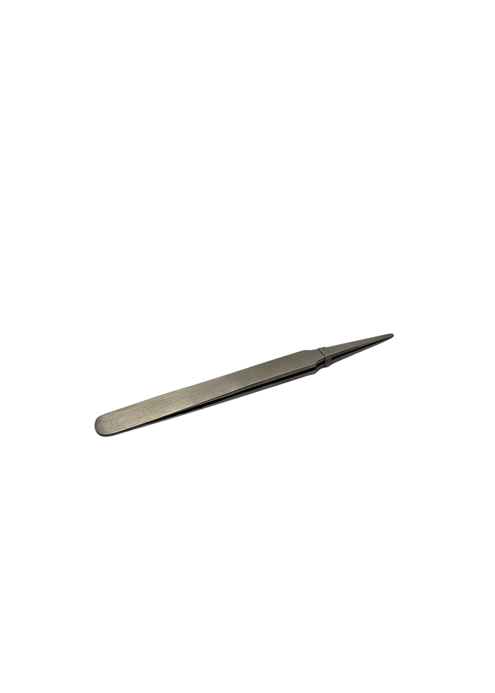 Pincet RVS antimagnetisch recht 120 mm met gladde stompe punt