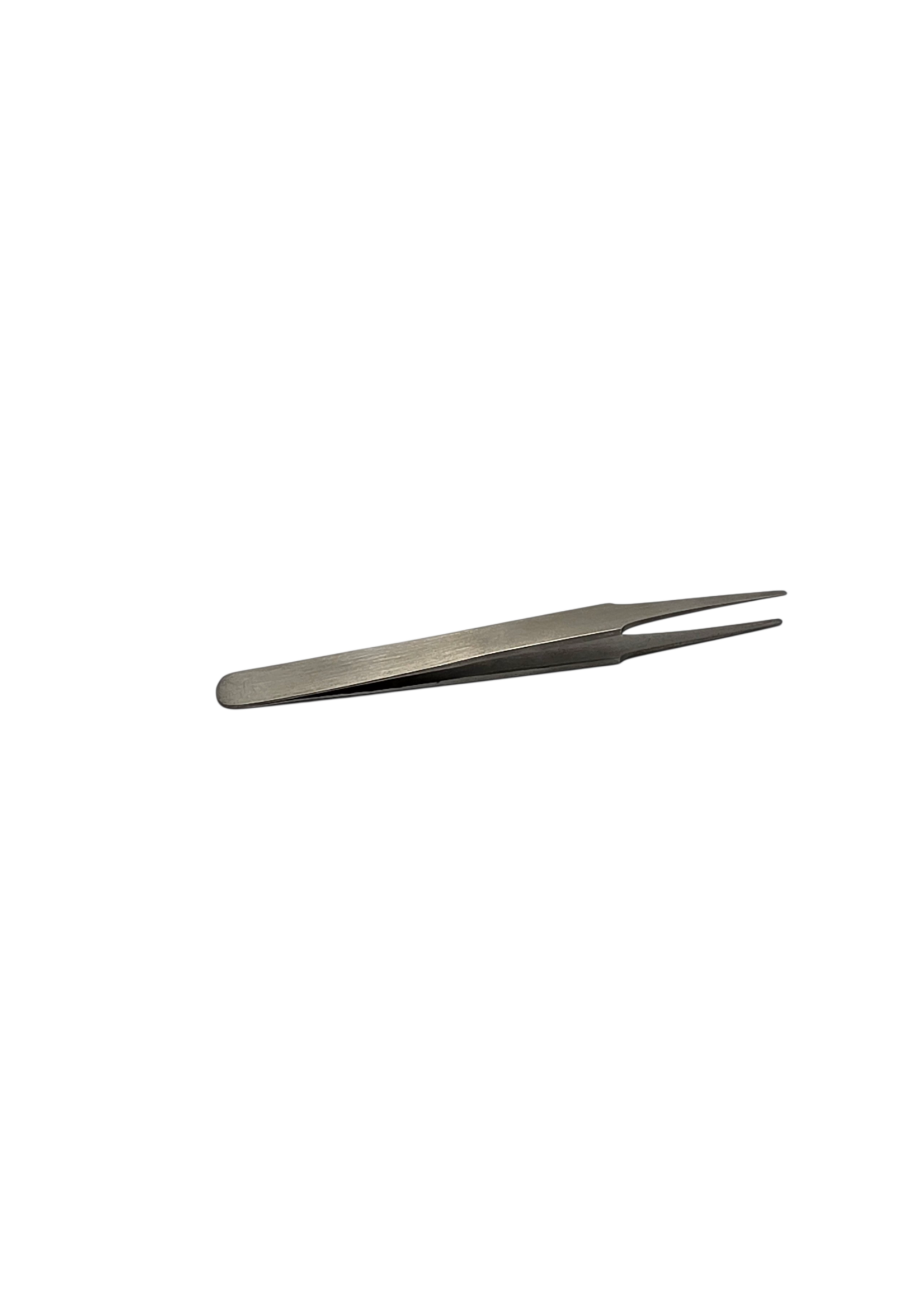 Antimagnetische Edelstahl Pinzette gerade 120 mm mit glatter stumpfer Spitze