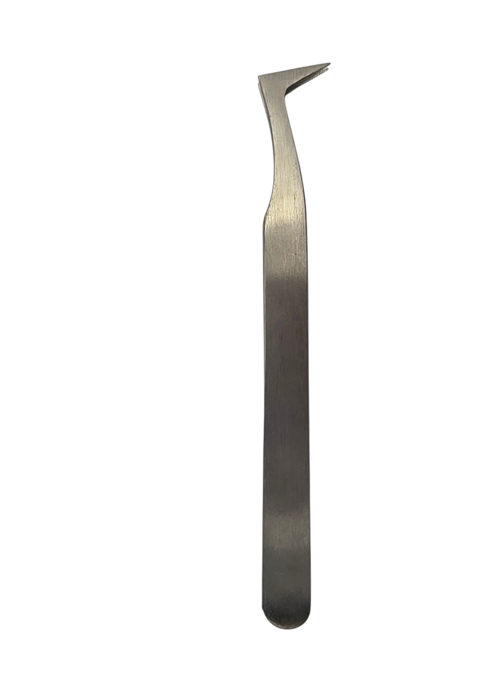 Pincet RVS antimagnetisch 90° hoek 120 mm met spitse gladde punt