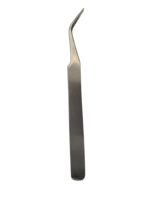 Pincet RVS antimagnetisch gebogen 120 mm met spitse gladde punt
