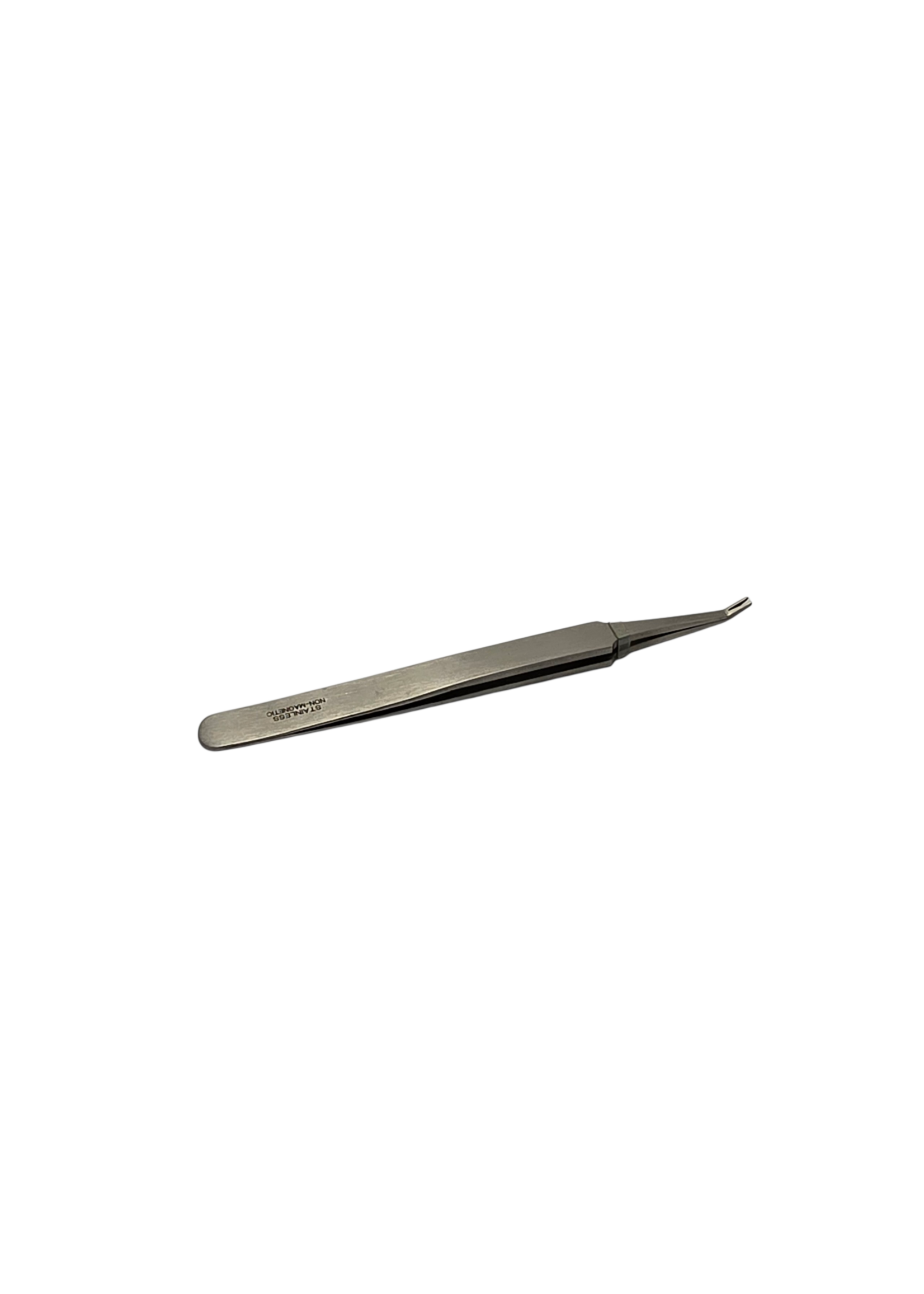 Antimagnetische Edelstahl Pinzette gerade 120 mm mit gabelförmiger Spitze