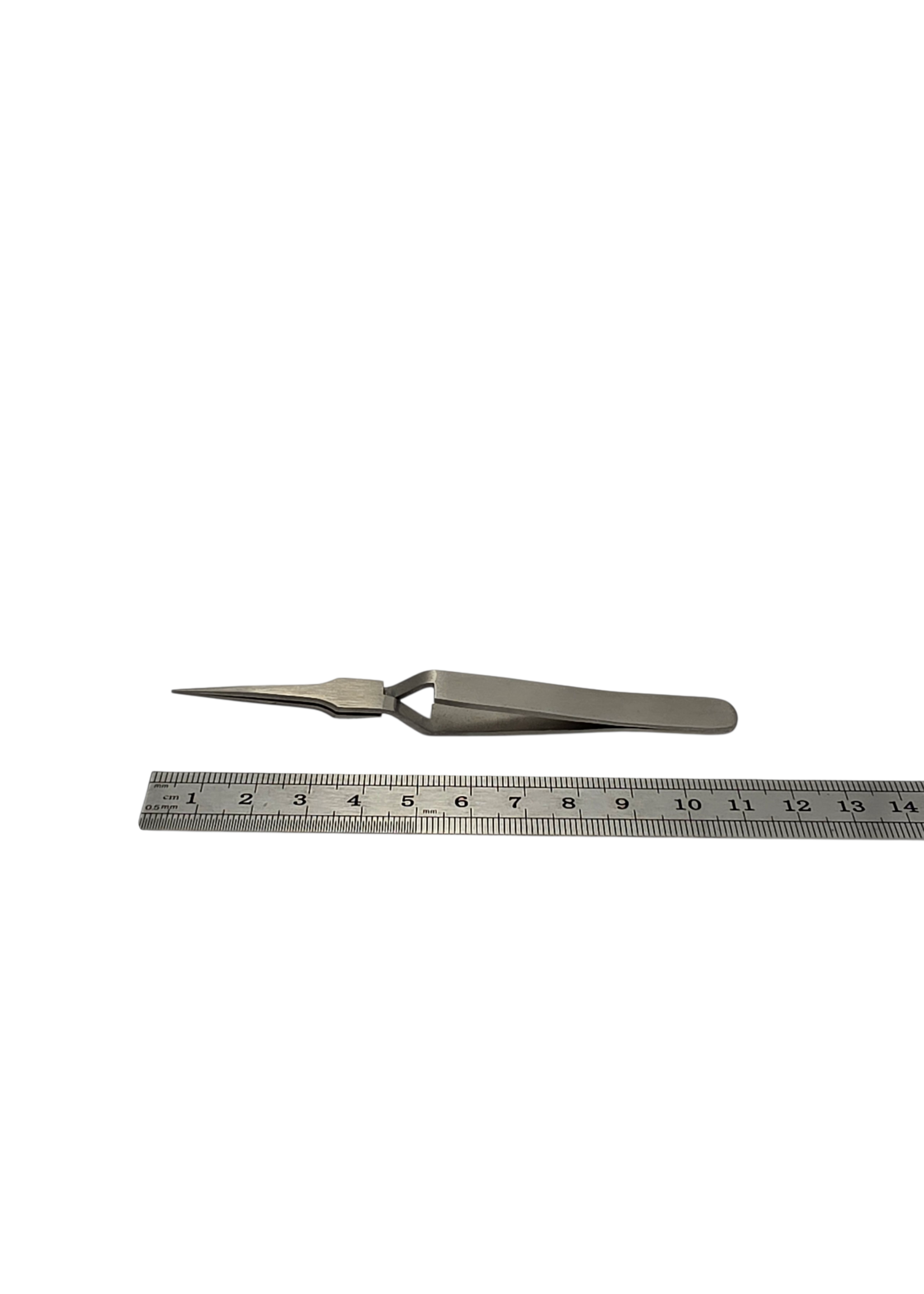 Kruispincet RVS antimagnetisch recht 120 mm met spitse gladde afgeronde punt