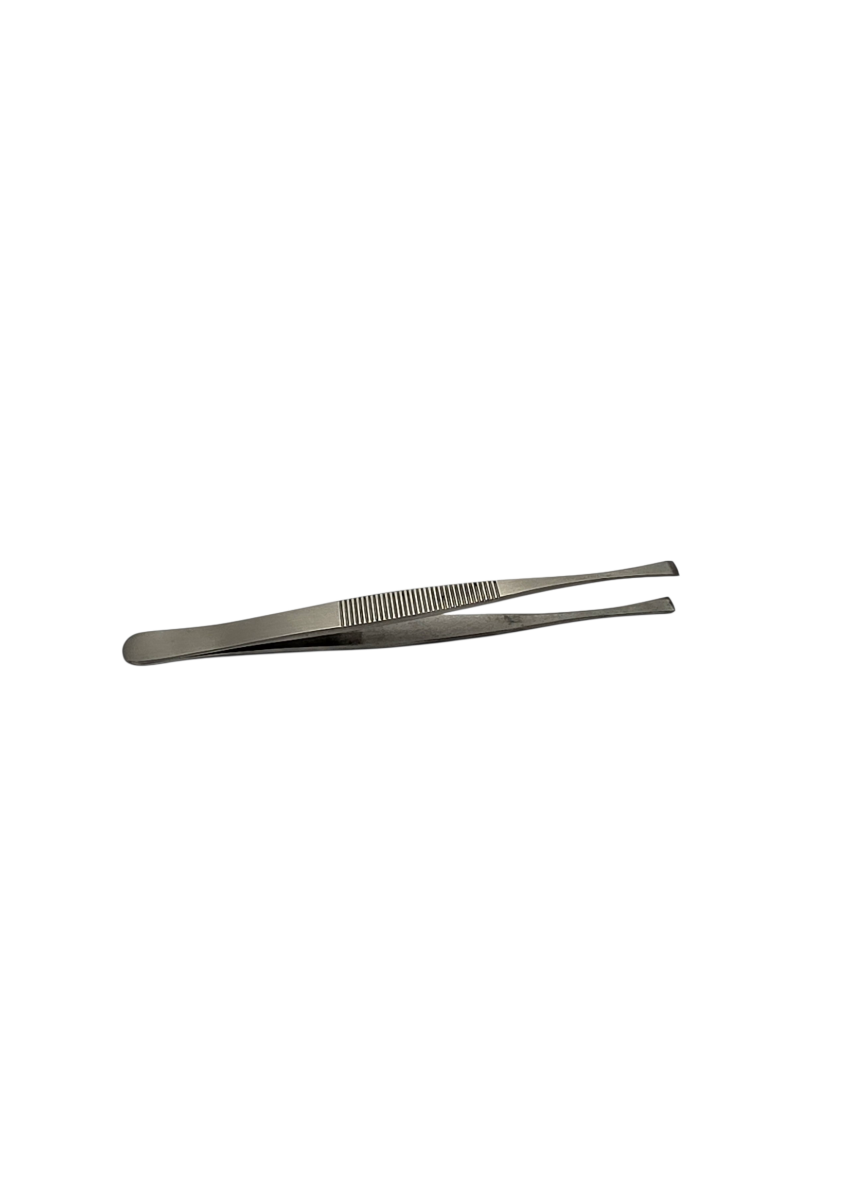 Antimagnetische Edelstahl Pinzette gerade 120 mm mit breiter flacher Spitze