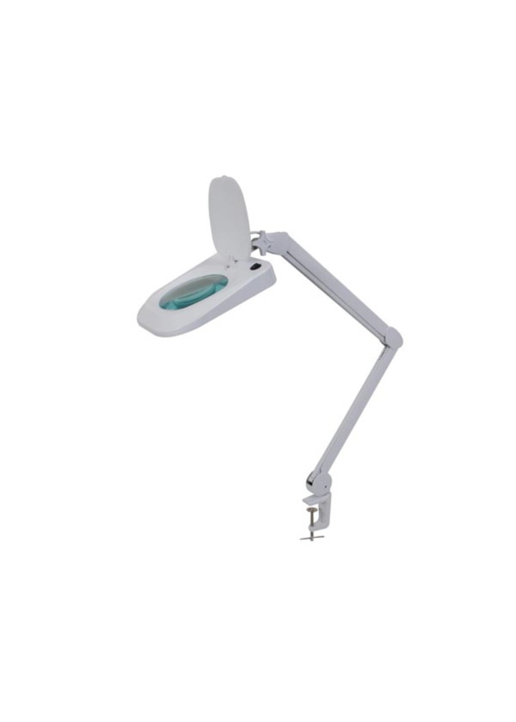 LED DESK LAMP WITH MAGNIFYING GLASS - DAYLIGHT - 5 DIOPTRE- 4 W - 48 LEDS - WHITE