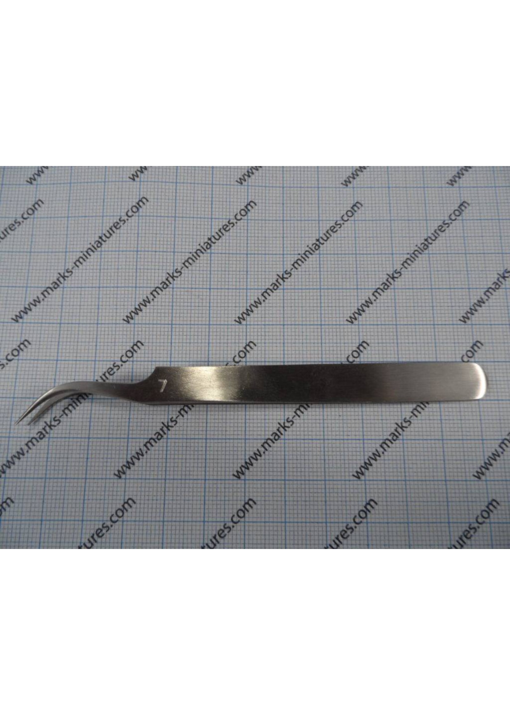 Pinzette gebogene Spitzen - Rostfrei Stahl - Anti Magnetisch