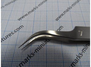 DDP Stainless Steel 6" Bent Tip Locking Tweezer - Dental & Laboratory Grade