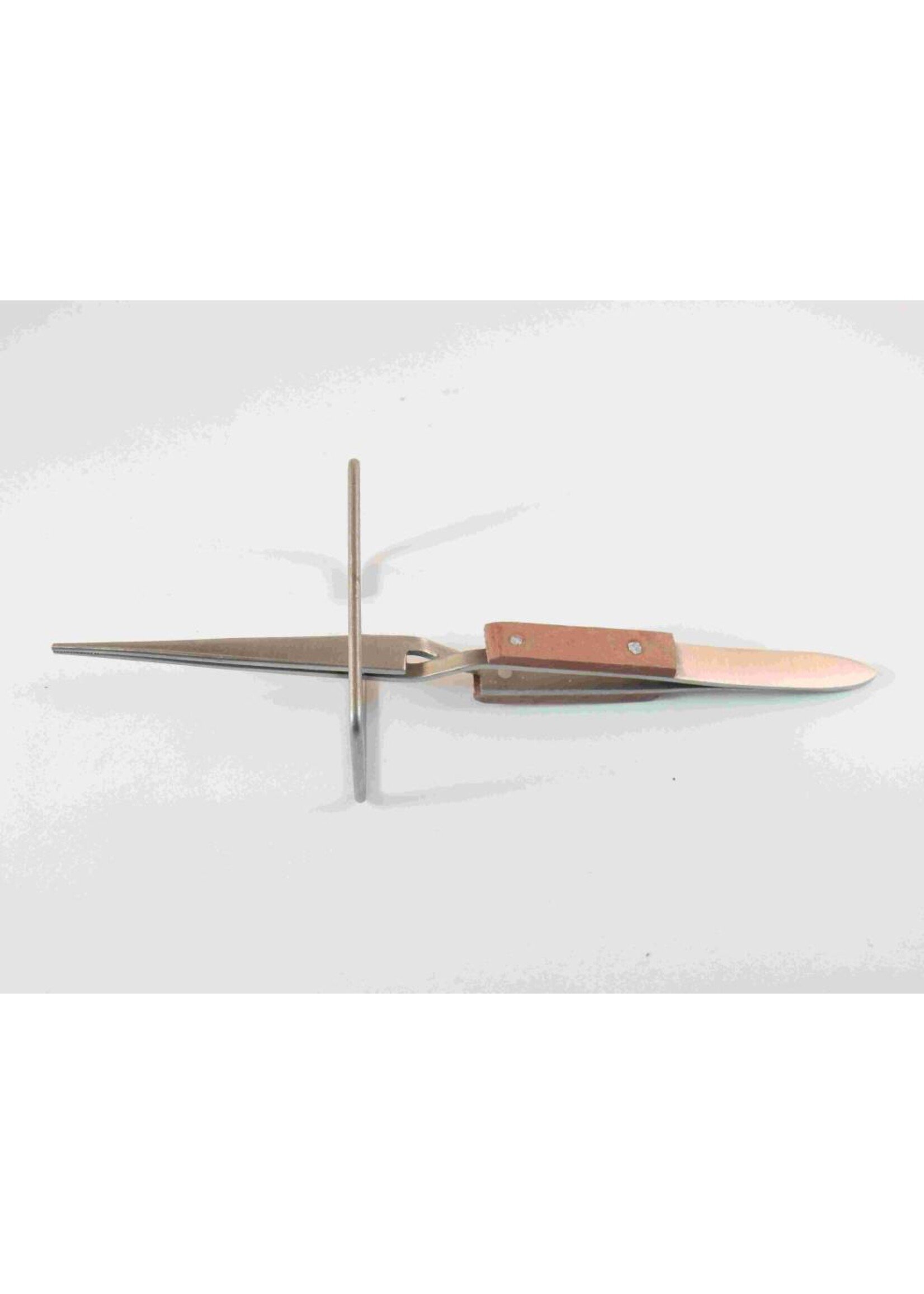 Cross Tweezer straight on stand - heat resistant