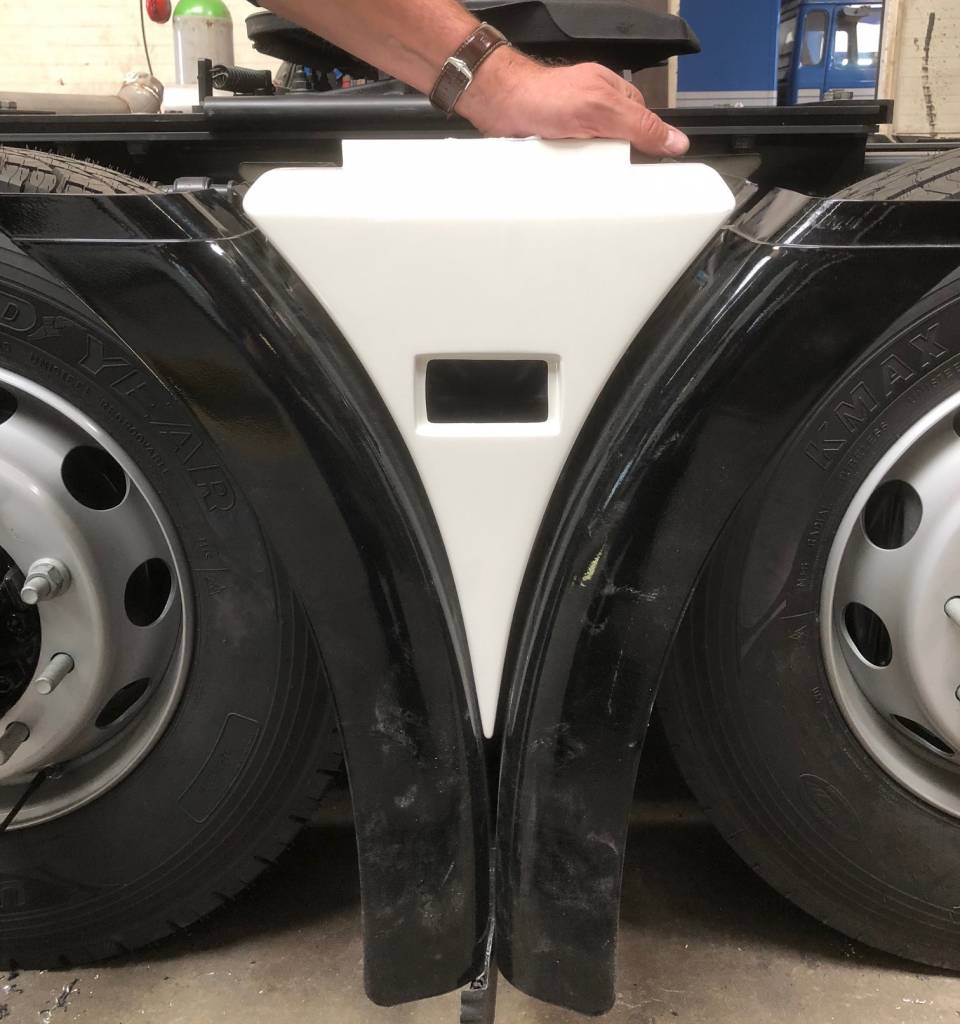 Trójkąty do zabudowy międzyosiowej do Scania Nextgen z osią twinsteer lub boogie