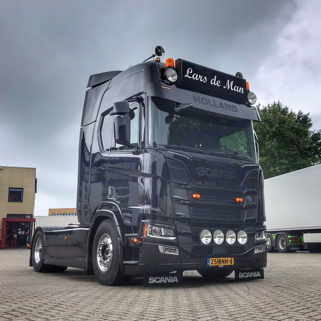 Scania Lichtbaksteunen (set) voor Scania NextGen met Fox Parts zonneklep