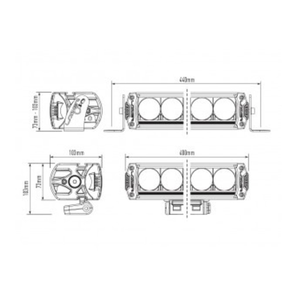 Lazer Lazer Triple-R 1000 black with positionlight 410mm