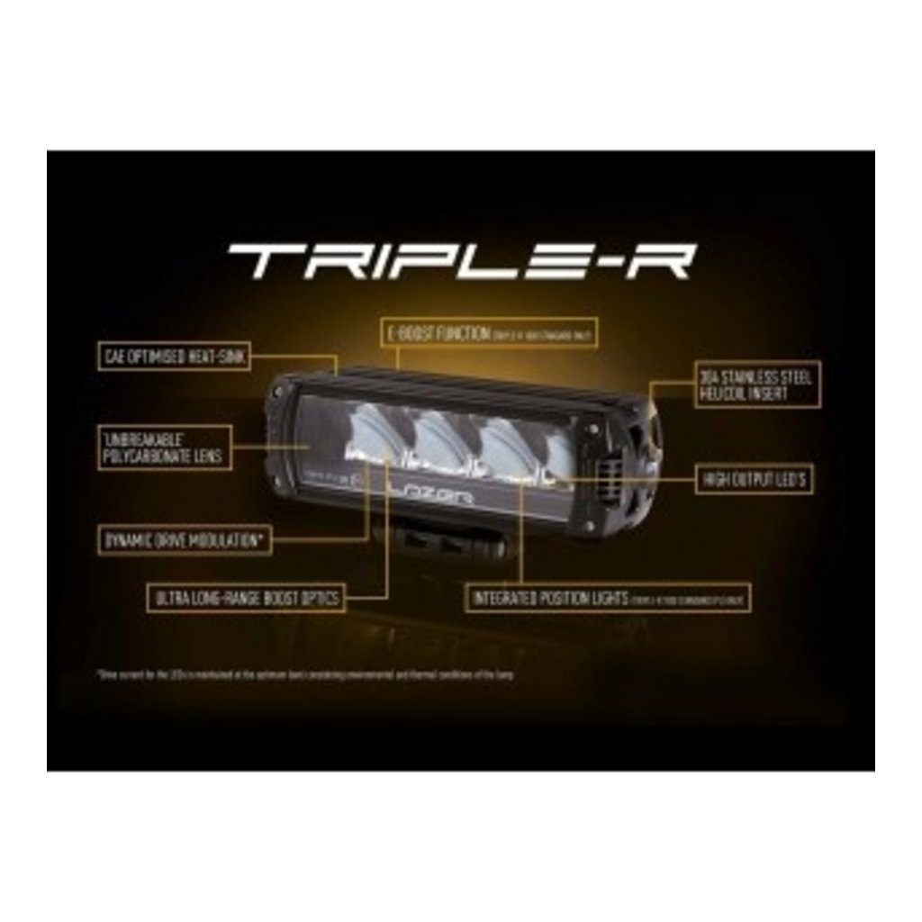 Lazer Lazer Triple-R 1250, svart, med positionsljus, 590 mm