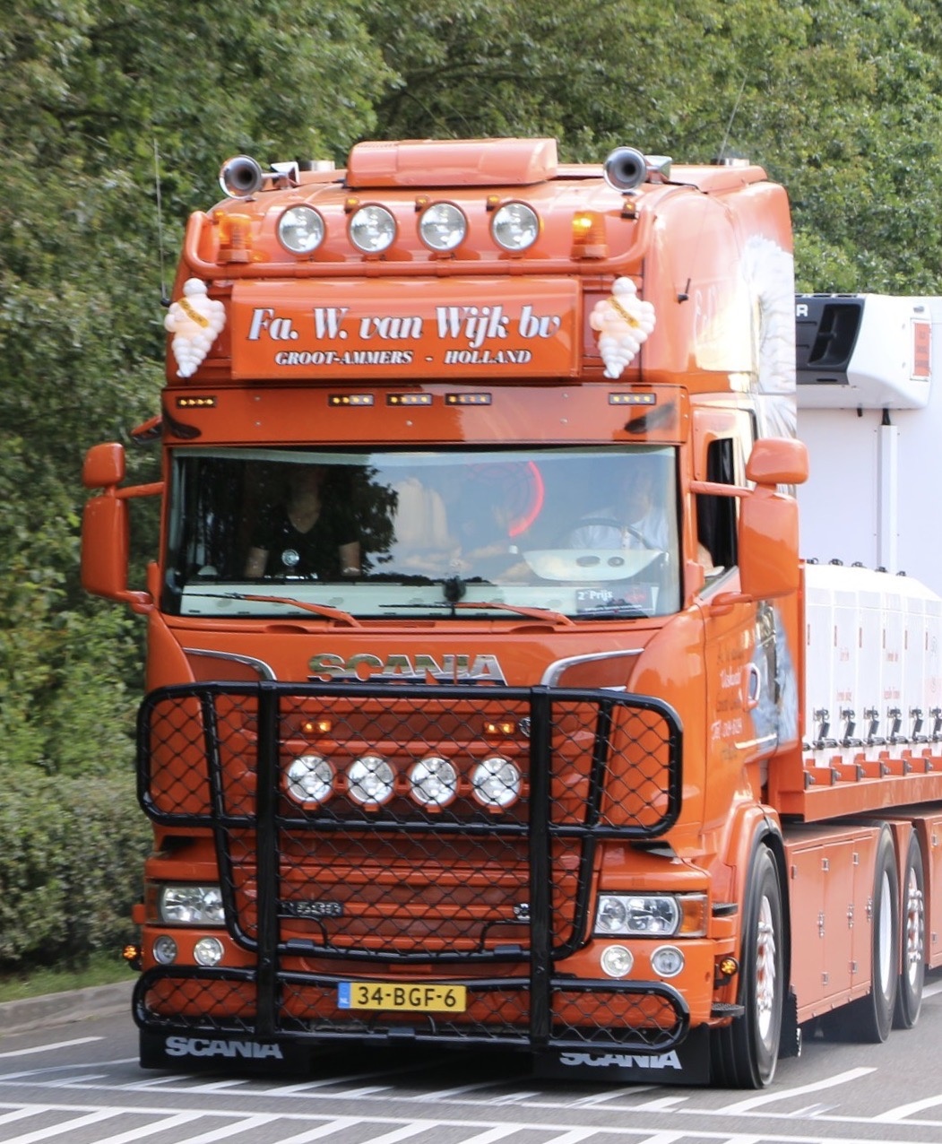 Rustfri solskærm Scania 4-serien/R-serien