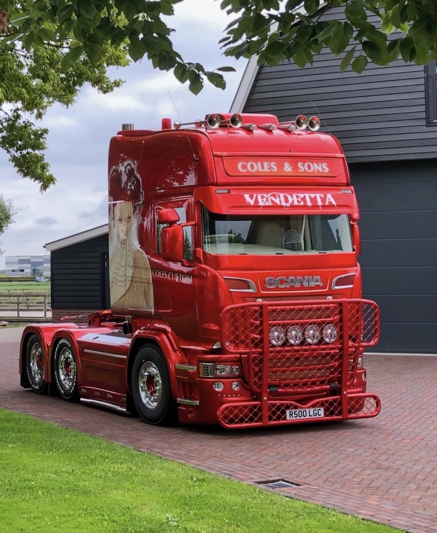 Coles Custom Osłona przedniej szyby Coles Custom Scania R