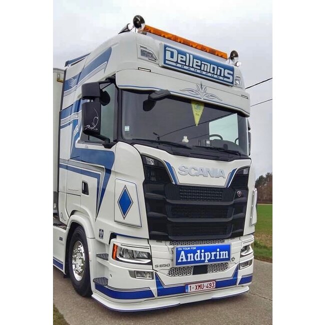 Ravgul rotorblinkbjælke i forskellige størrelser