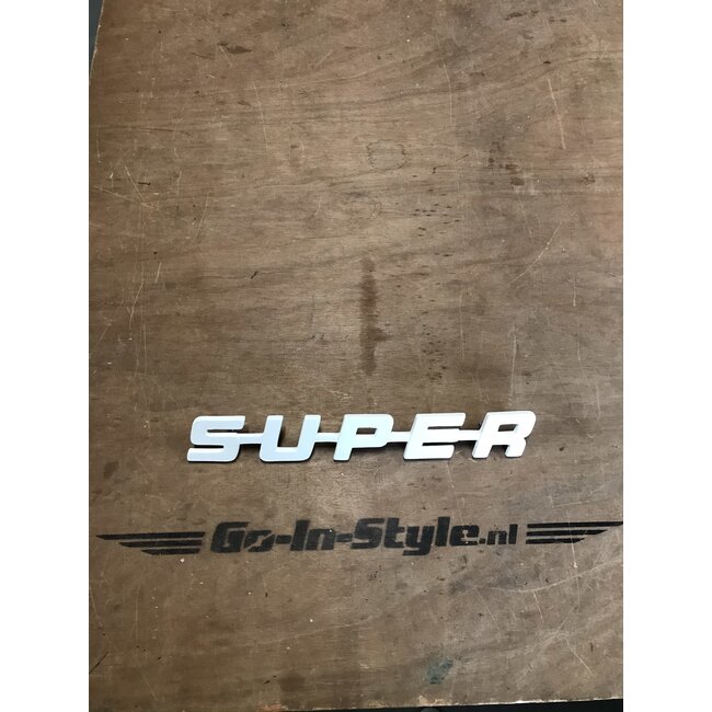 Scania SUPER-Emblem, Polyester oder Edelstahl