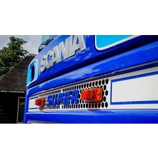 Scania Scania SUPER embleem polyester of RVS