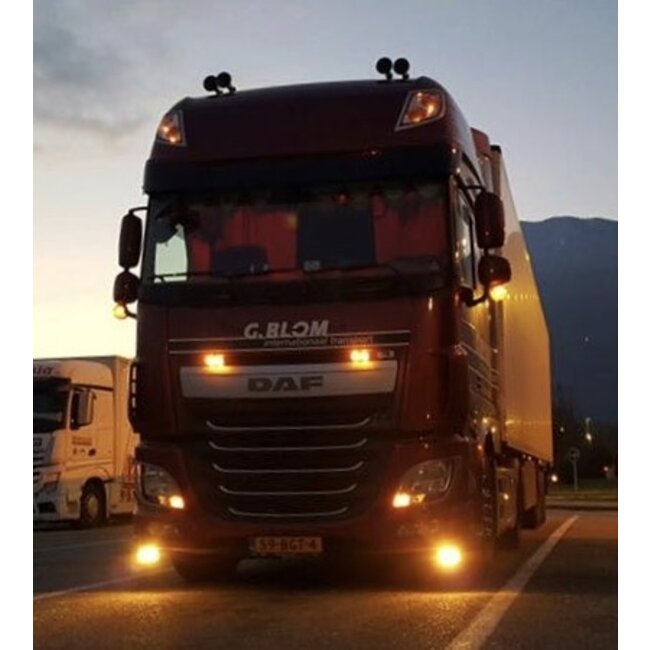 Amber LED Daytime running lights for the DAF XF/CF Euro6