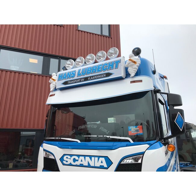 Scania 4-/R-seriens originalsolskyddsljus i orange eller vitt, LED- eller glödlampa