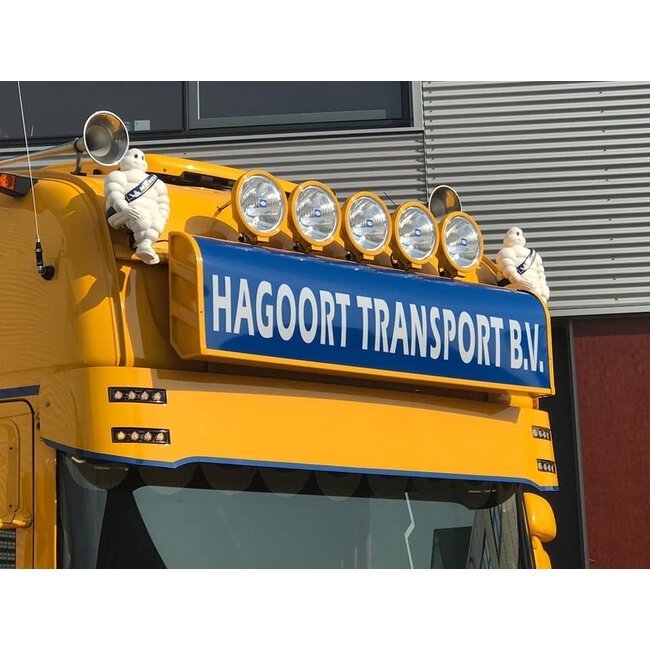 Original Scania Serie 4 / R Sonnenblendenleuchte in Bernsteingelb, Weiß, LED und Glühlampe