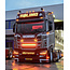 Vivid LED-bar 110 cm Strobe hvid/orange 1 række (4 cm høj)