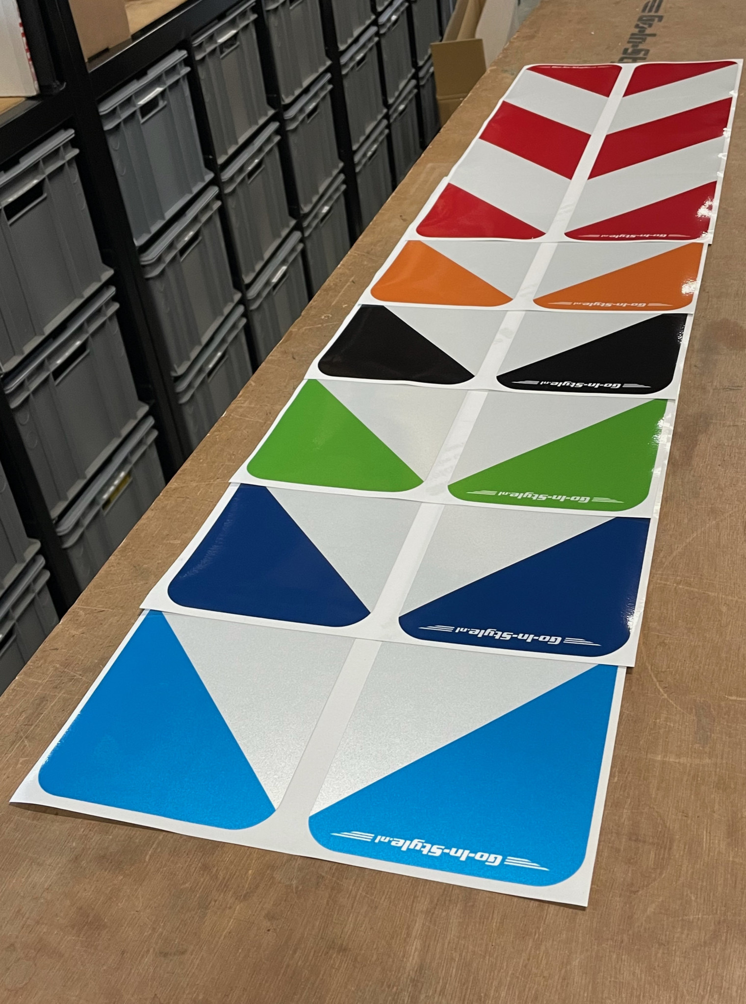GIS GIS Längenschild-Aufkleber (Set) in verschiedenen Farben