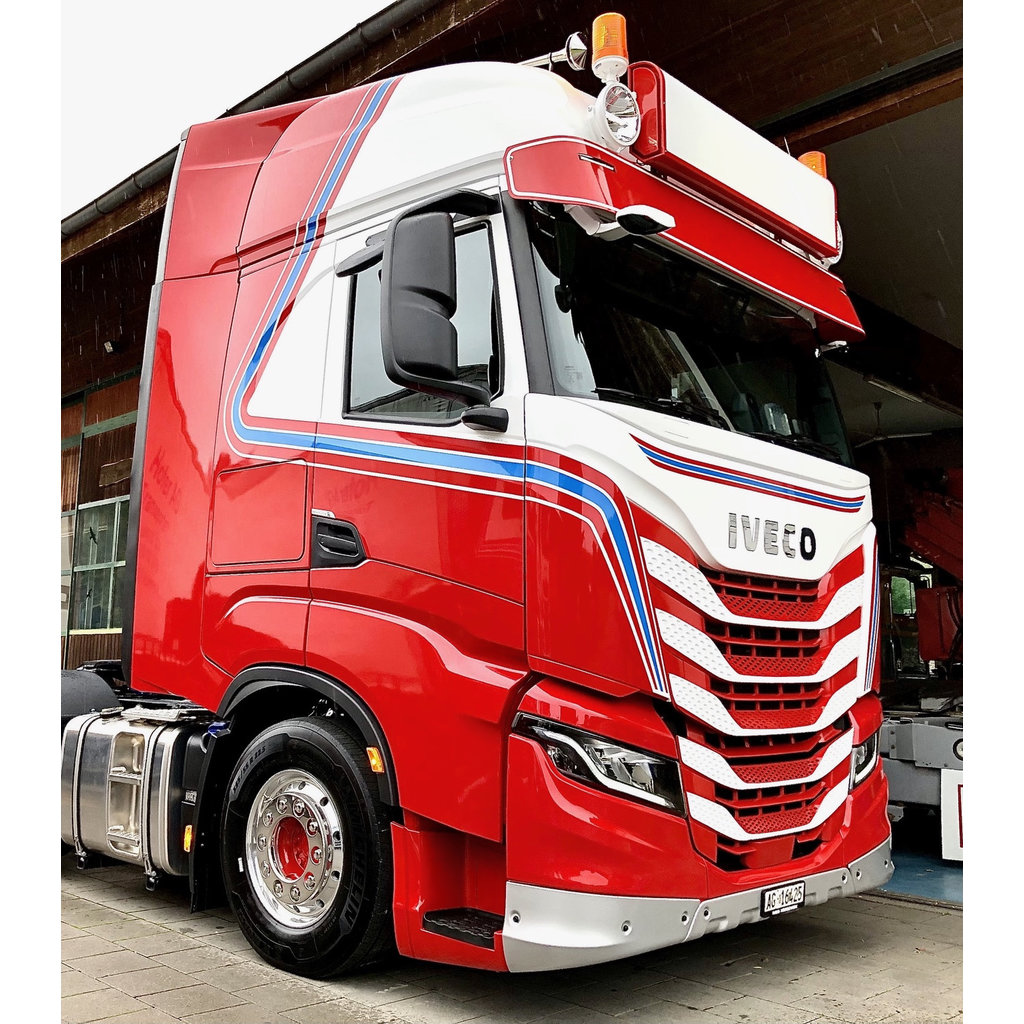 Iveco Supports d'enseigne caisson lumineux en acier inoxydable pour Iveco S-Way