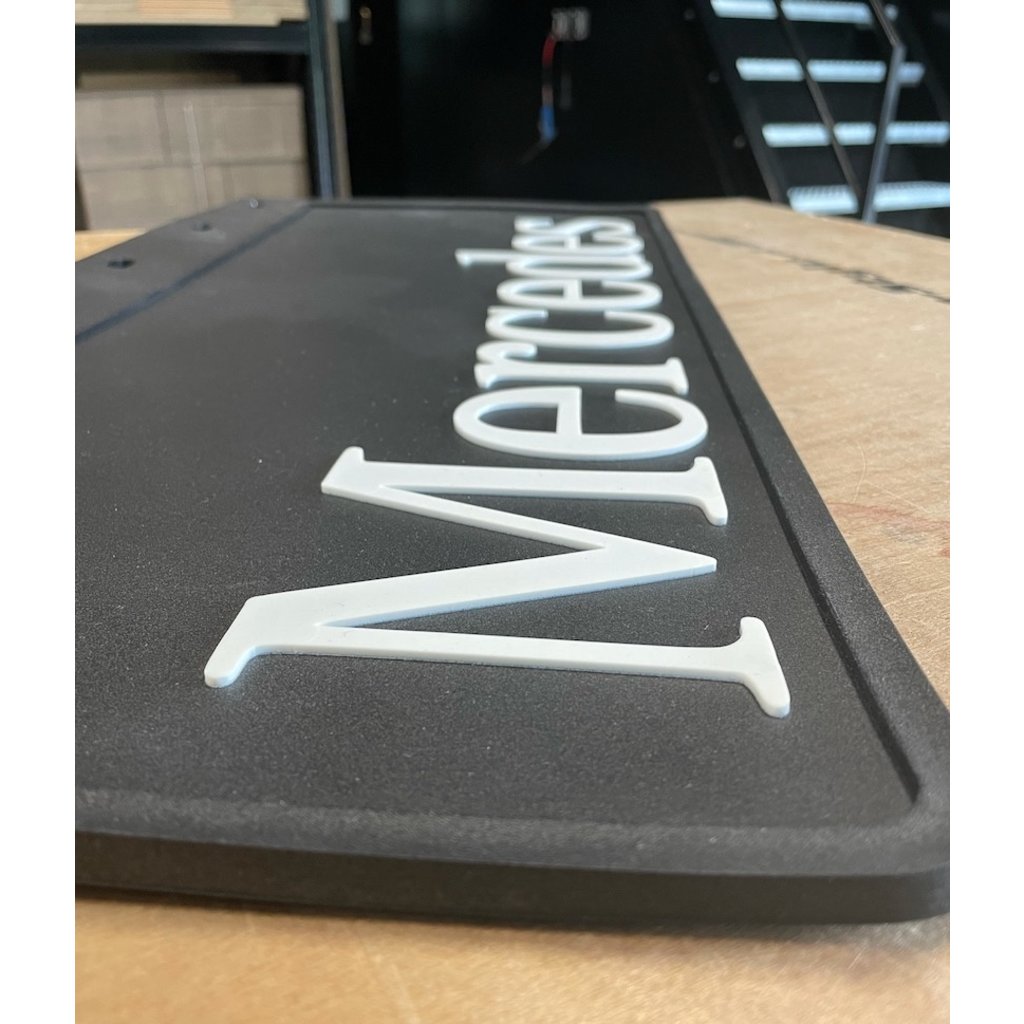 Mercedes Nice Mudflap with thick Mercedes letters 60x30cm