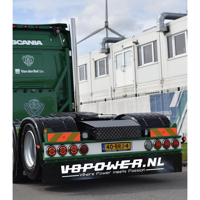Mudflap V8power.nl 248x35cm