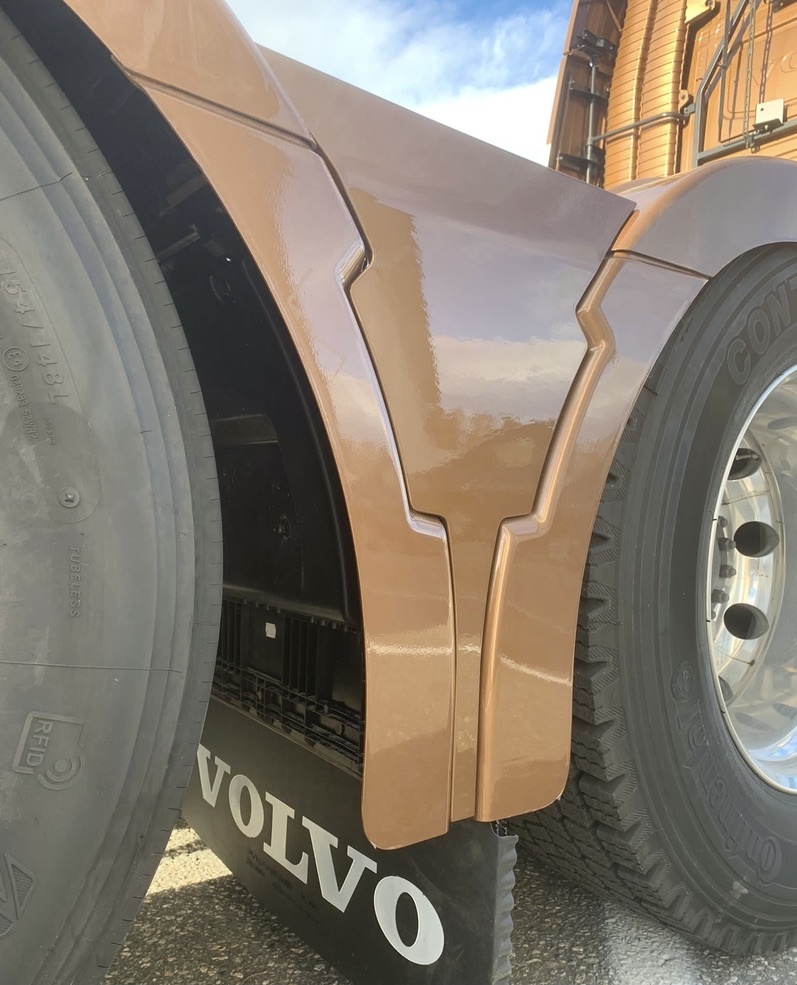 Volvo Sæt med PVC-trekant mellem hjul til Volvo FH3/FH4/FH5