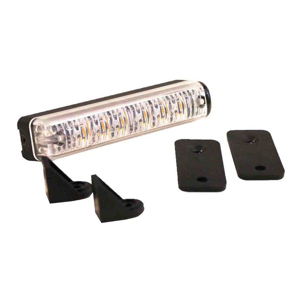 Tralert Tralert R65 Slimline bernsteingelbe LED-Blinkleuchte für Kühlergrill