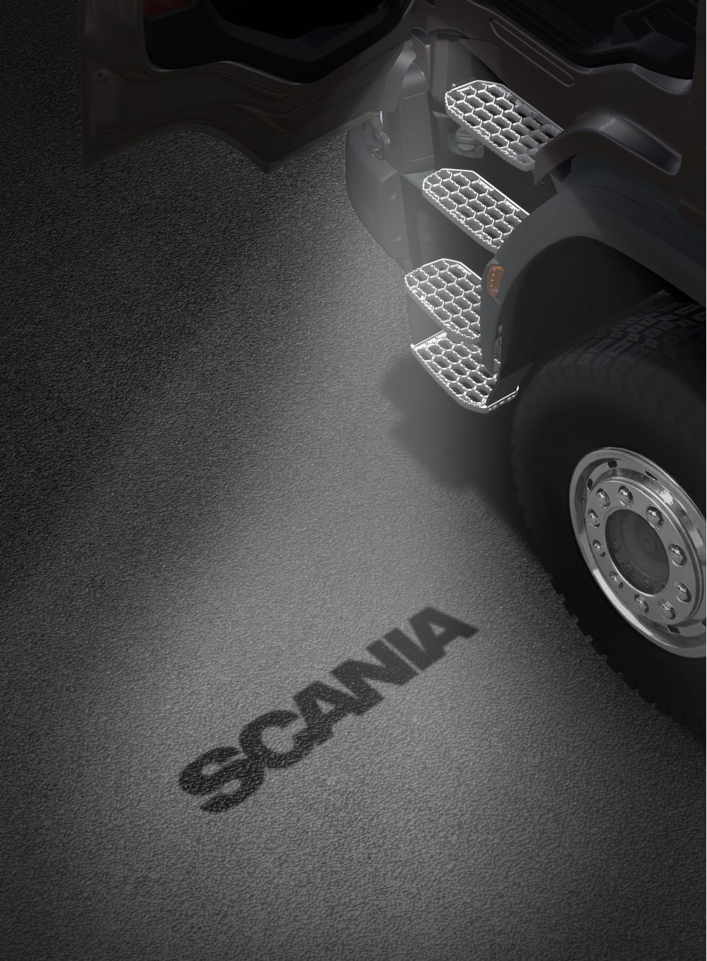 Oświetlenie wejścia Scania NextGen (komplet)