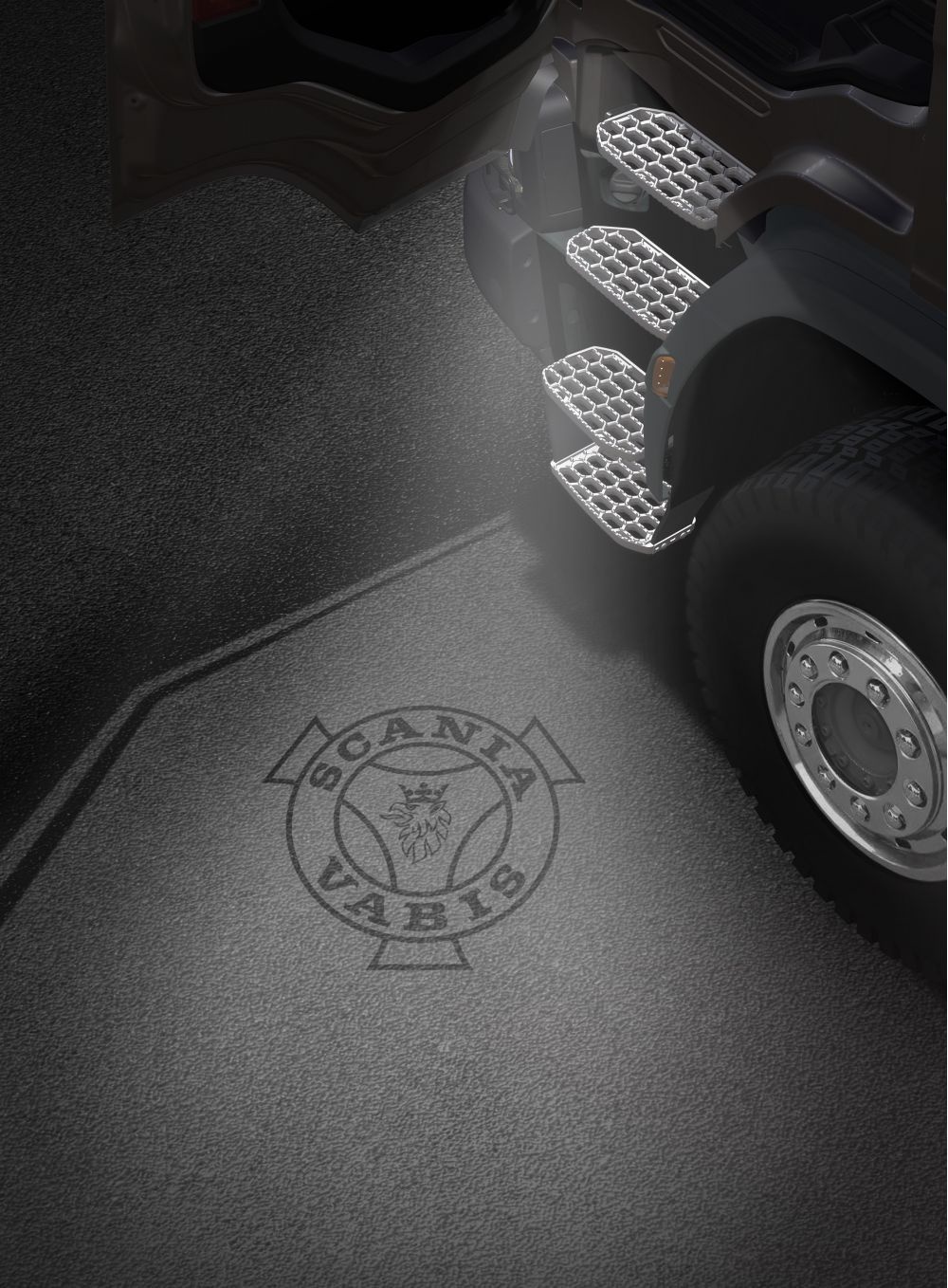 Oświetlenie wejścia Scania NextGen (komplet)