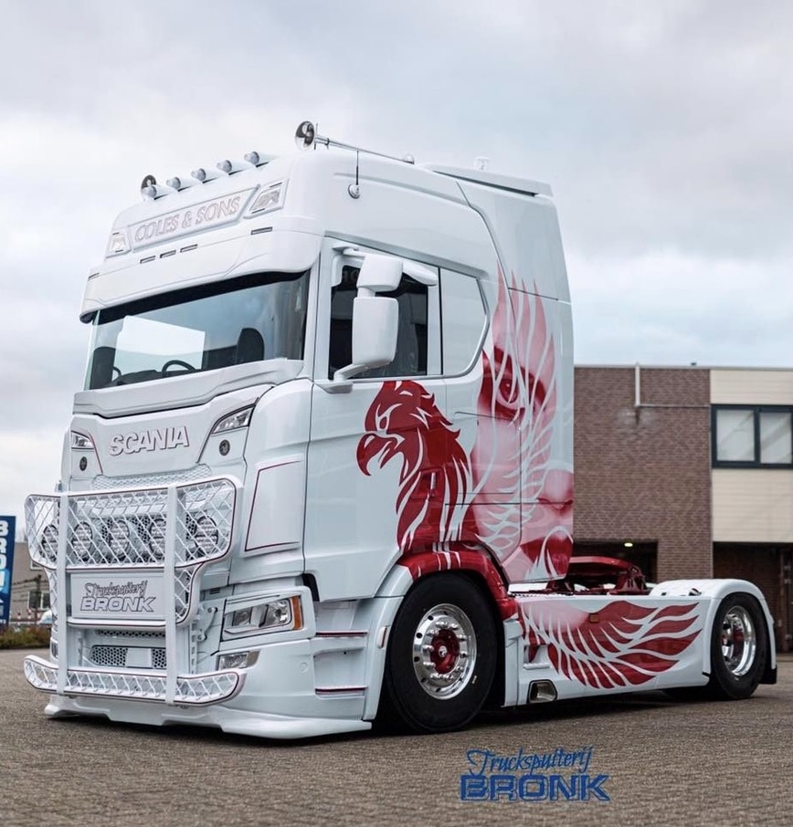 Niska osłona przedniej szyby Coles Custom do Scania NextGen