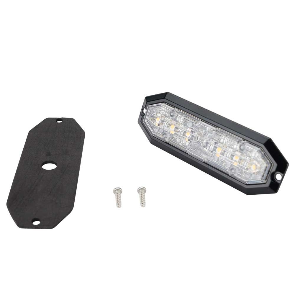 Kit 4 Feux Stroboscopiques LED 12V/24V - 17 Modes, IP65 Étanche - Pour Camion, Remorque, Bateau, Véhicule D'Urgence