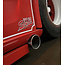 Universeel Stainless exhaust tip 129mm