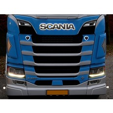 Scania Amber, warm white or yellow daytime running lights for Scania Nextgen