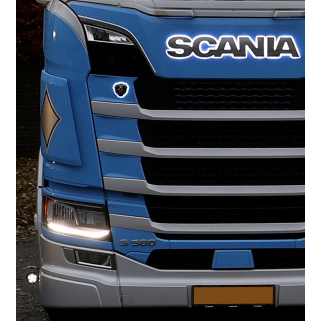 Scania Varselljus, Scania NG, orange/vit/blinkande
