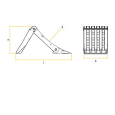 Universeel Cale de roue pliable