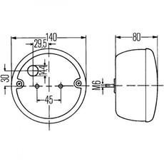 Hella Hella Hamburger Reverse driving light